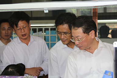 福建省紀委副書記、監察廳廳長陳善光一行視察虹潤公司